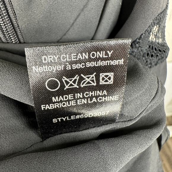 Greylin Mini Slip Dress Medium Romantic Whimsigoth Lace Pleated Grunge Flapper - Picture 9 of 11